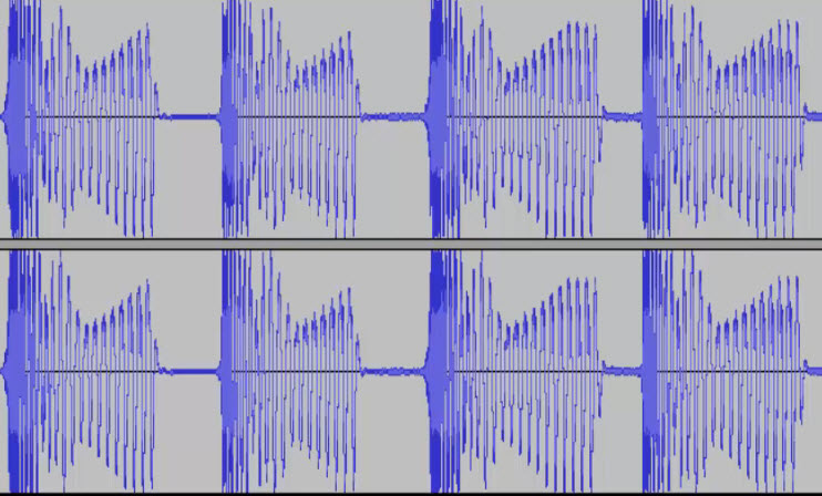 音楽の波形　ど素人の動画づくり方法解説１