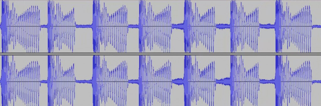 音楽の波形　ど素人の動画づくり方法解説２